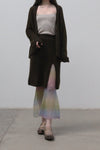 SWAYING/KNIT seamless mohair suit SW212SZ68 brown PS16